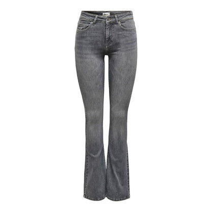 Gray Cotton Slim Fit Jean