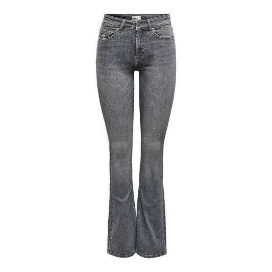 Gray Cotton Slim Fit Jean