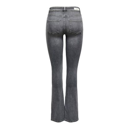 Gray Cotton Slim Fit Jean