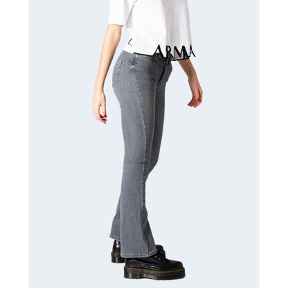 Gray Cotton Slim Fit Jean