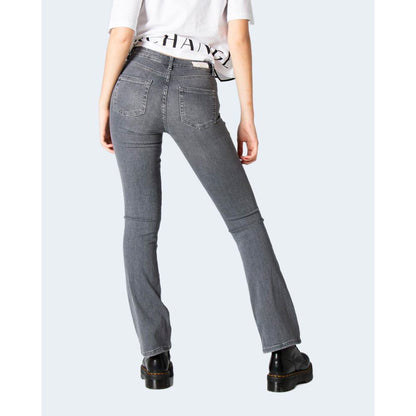 Gray Cotton Slim Fit Jean