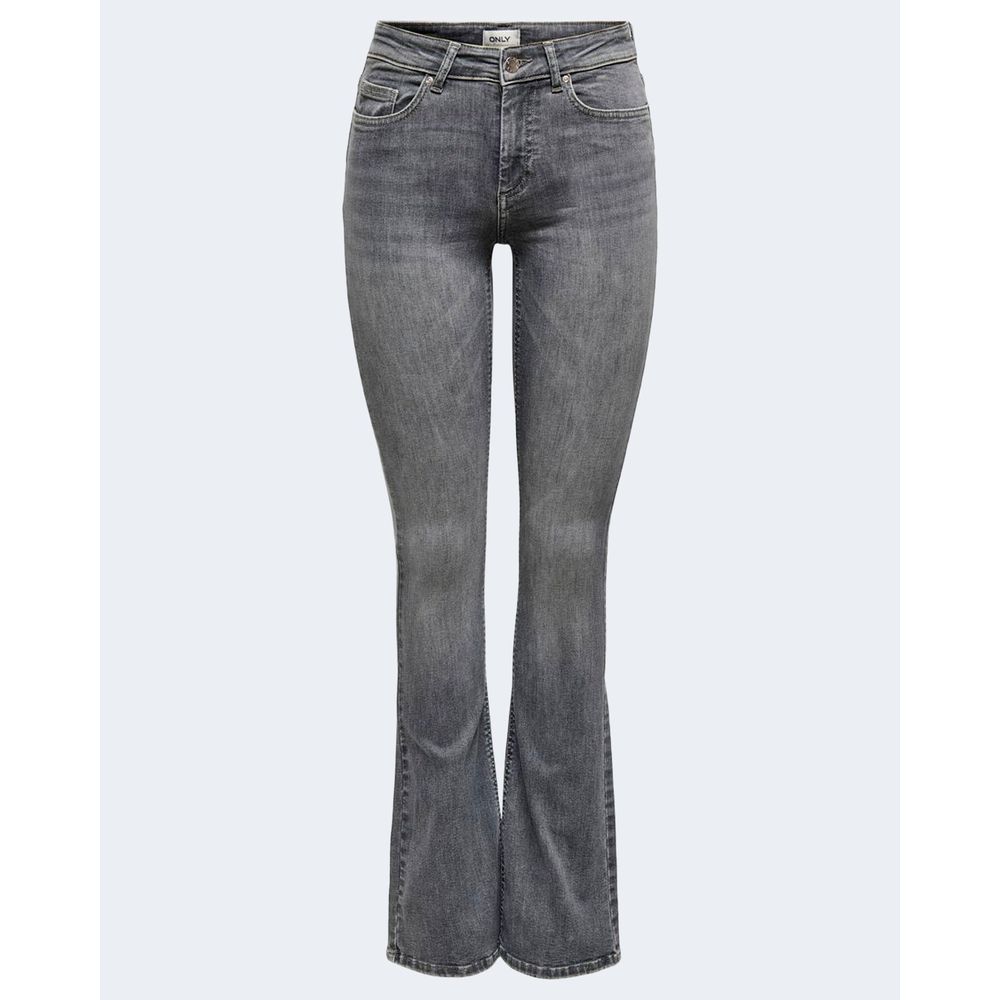 Gray Cotton Slim Fit Jean