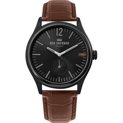 Brown Leather Dress Watch