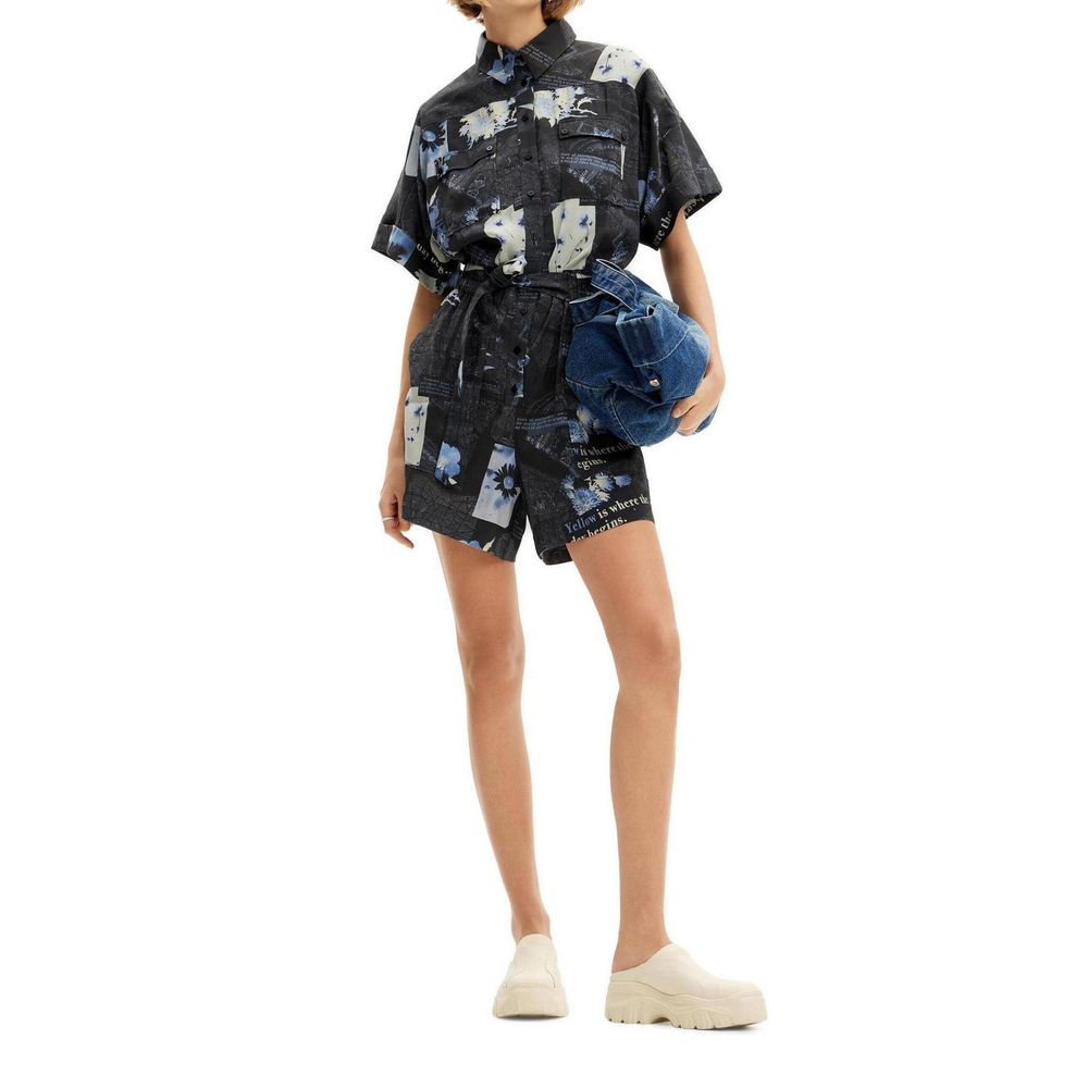 Blue Viscose Jumpsuit