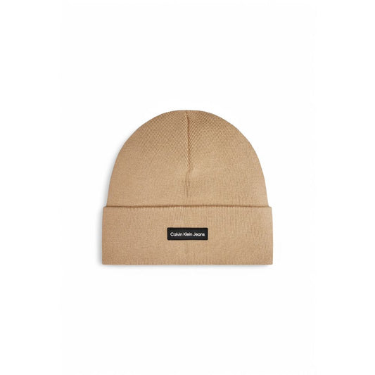 Beige Recycled Polyester Cap (Baseball Hat)