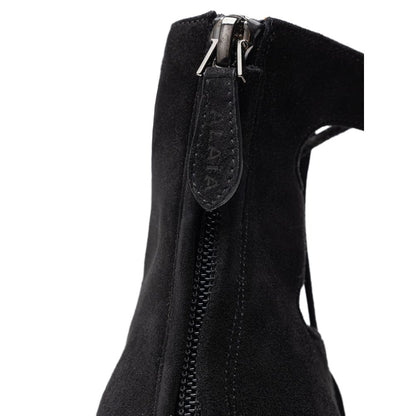 Black Suede Leather Sandal