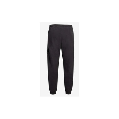 Black Cotton Men's Track Pant