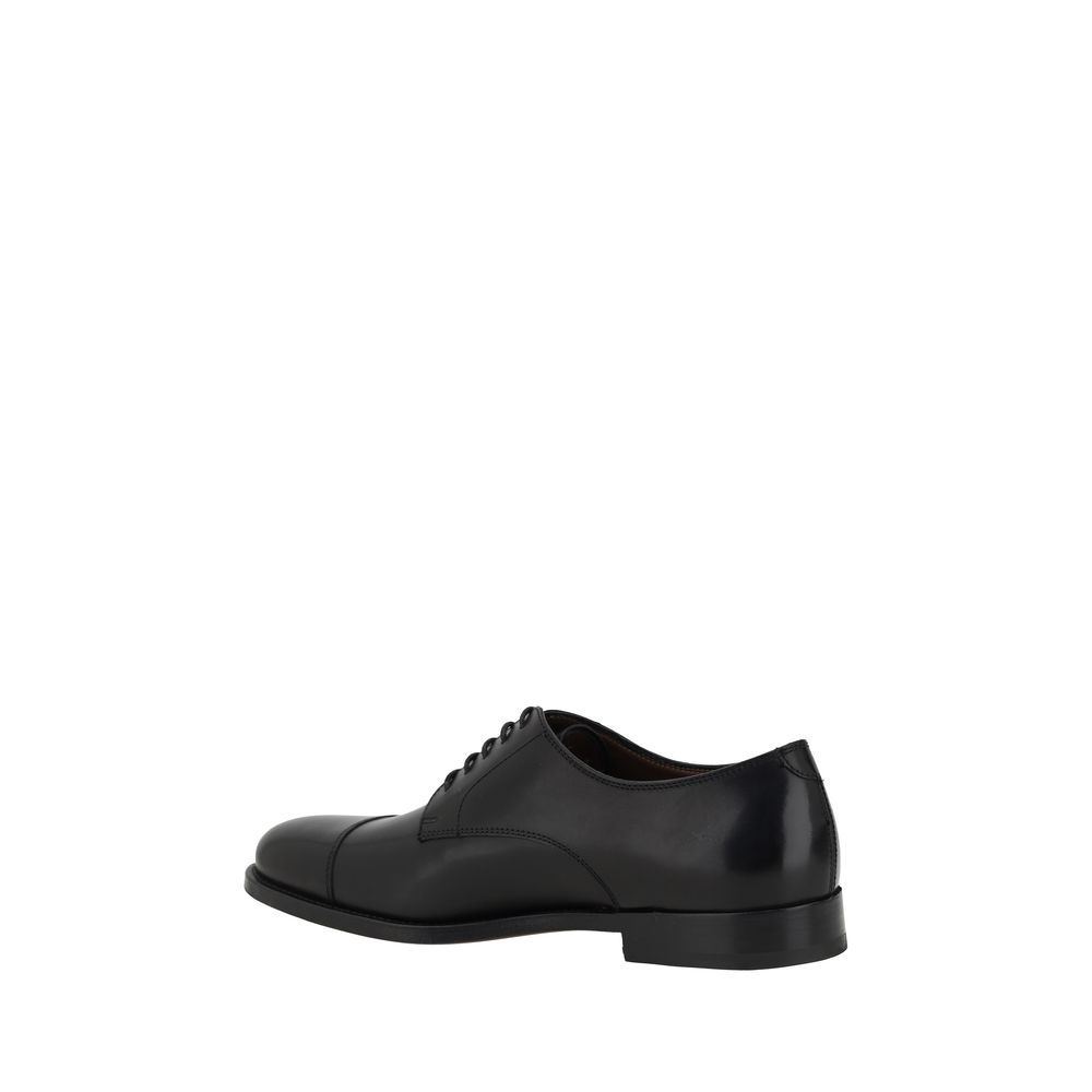 Black Calf Leather Bos Taurus Oxfords And Derbies