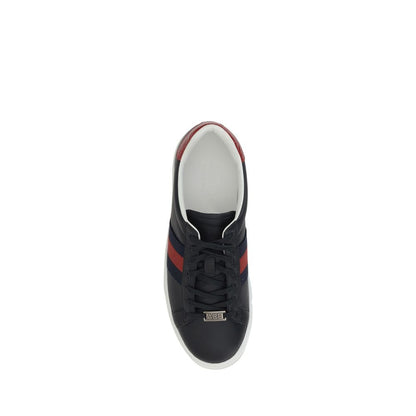 Black Leather Sneakers