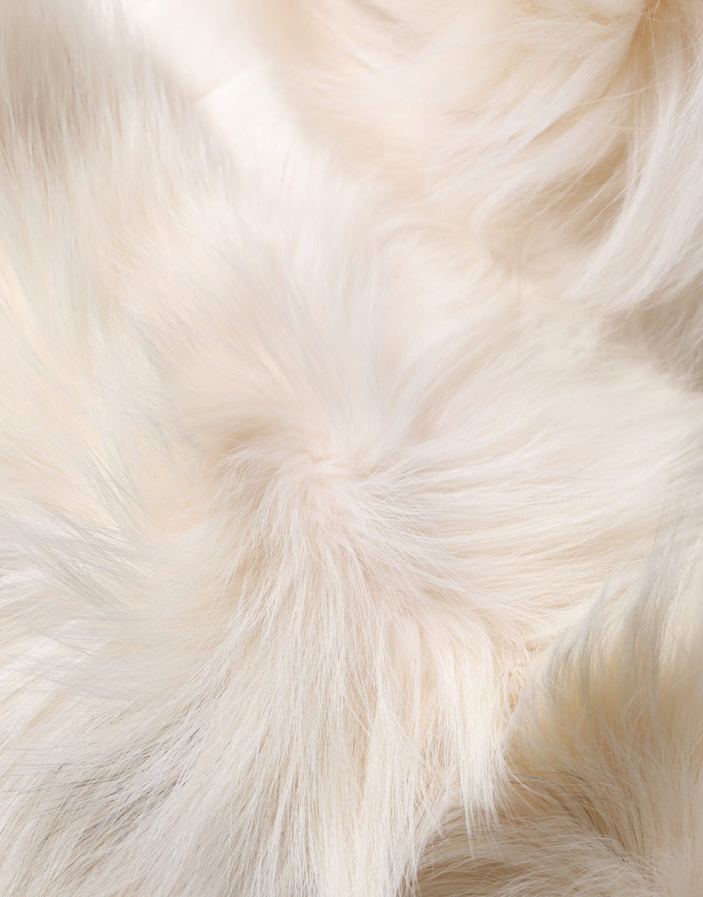 White Fox Fur Neck Wrap Warmer Winter Scarf