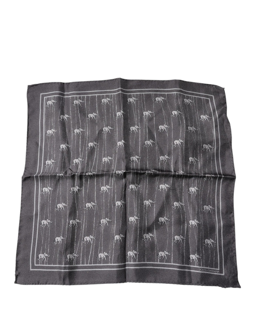 Brown Elephant Fantasy Handkerchief Scarf
