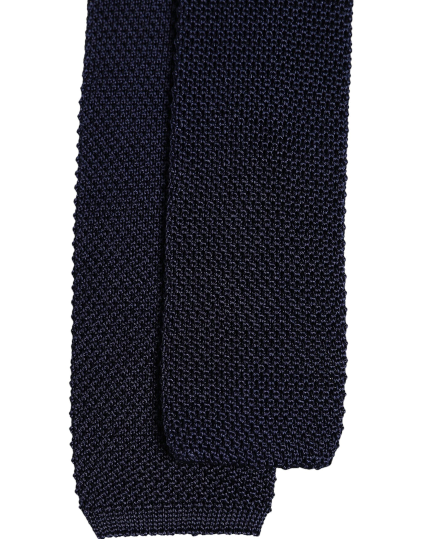 Dark Blue Silk Adjustable Necktie Tie