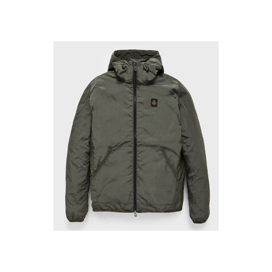 Green Polyamide Men Jacket