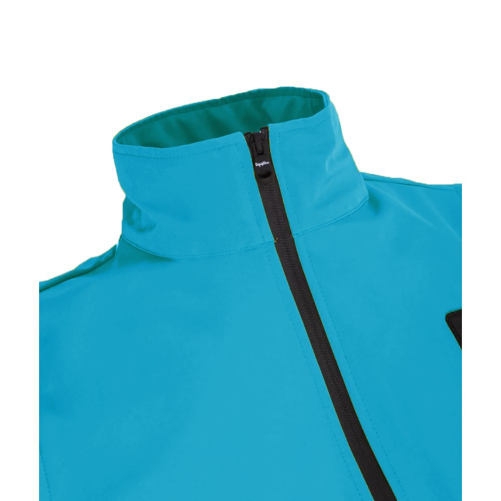 Light Blue Polyester Men Vest