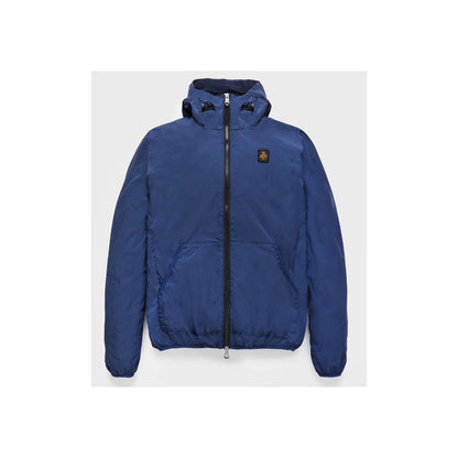 Blue Polyamide Men Jacket