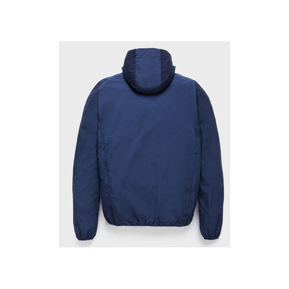 Blue Polyamide Men Jacket