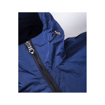 Blue Polyamide Men Jacket