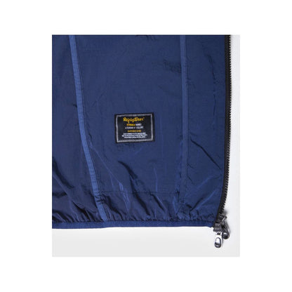 Blue Polyamide Men Jacket