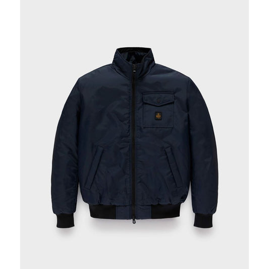 Blue Polyamide Men Jacket