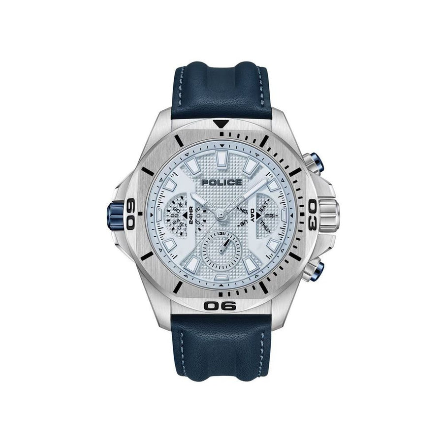Blue Artificial Leather Watch
