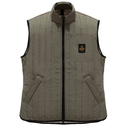 Gray Polyester Men Vest