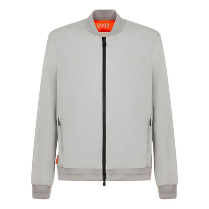 Brown Nylon Men's Stretch Jacket