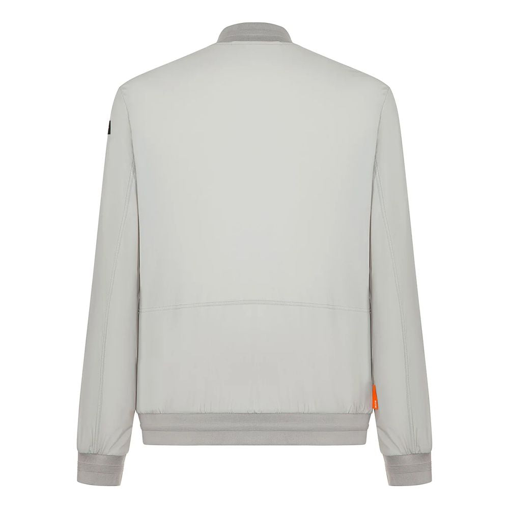 Brown Nylon Men's Stretch Jacket