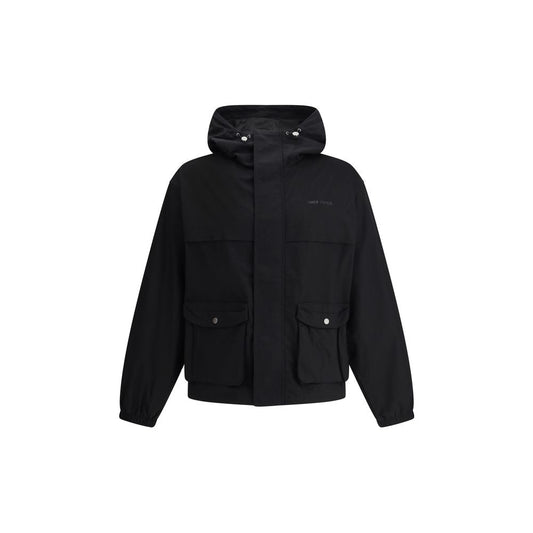 Black Cotton Shell Jacket