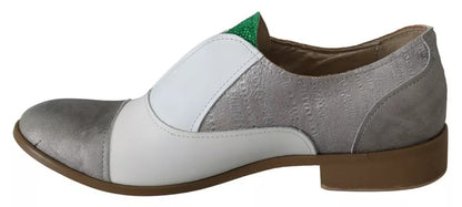 Multicolor Leather Slip-on Loafers Shoes