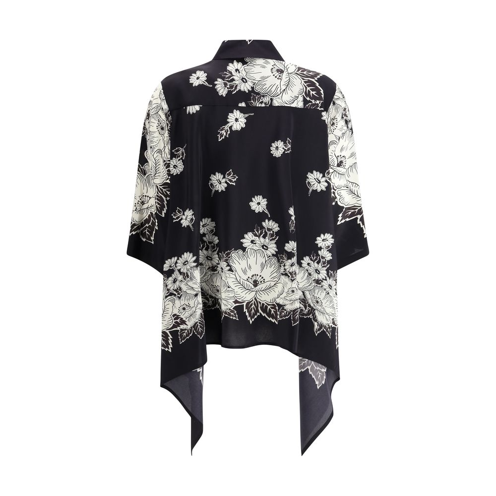 Asymmetric Floral print Shirt