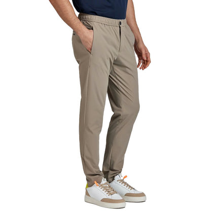 Beige Nylon Jeans & Pant