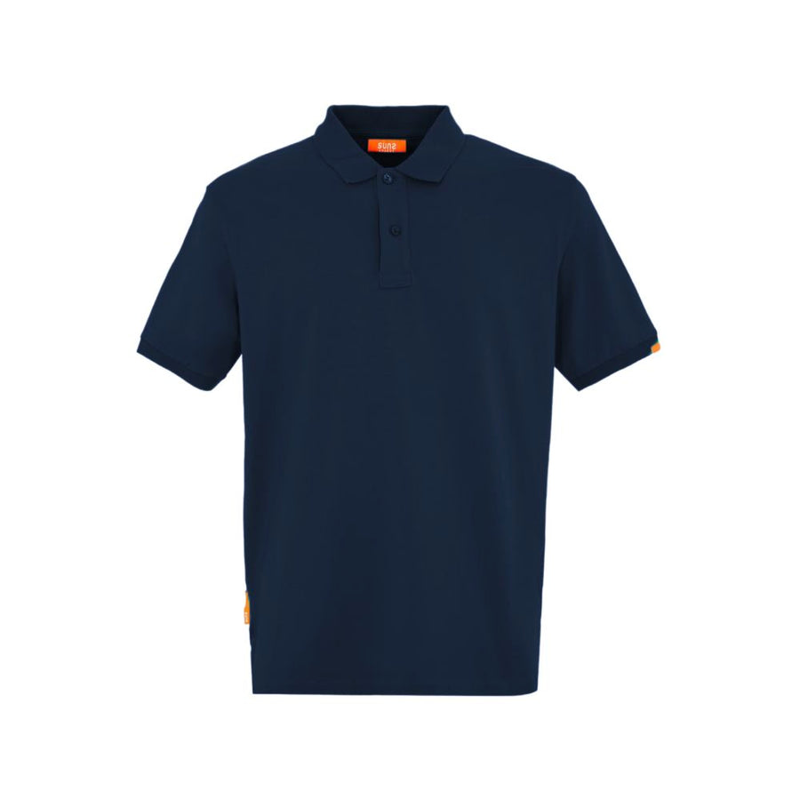 Blue Cotton Polo Shirt