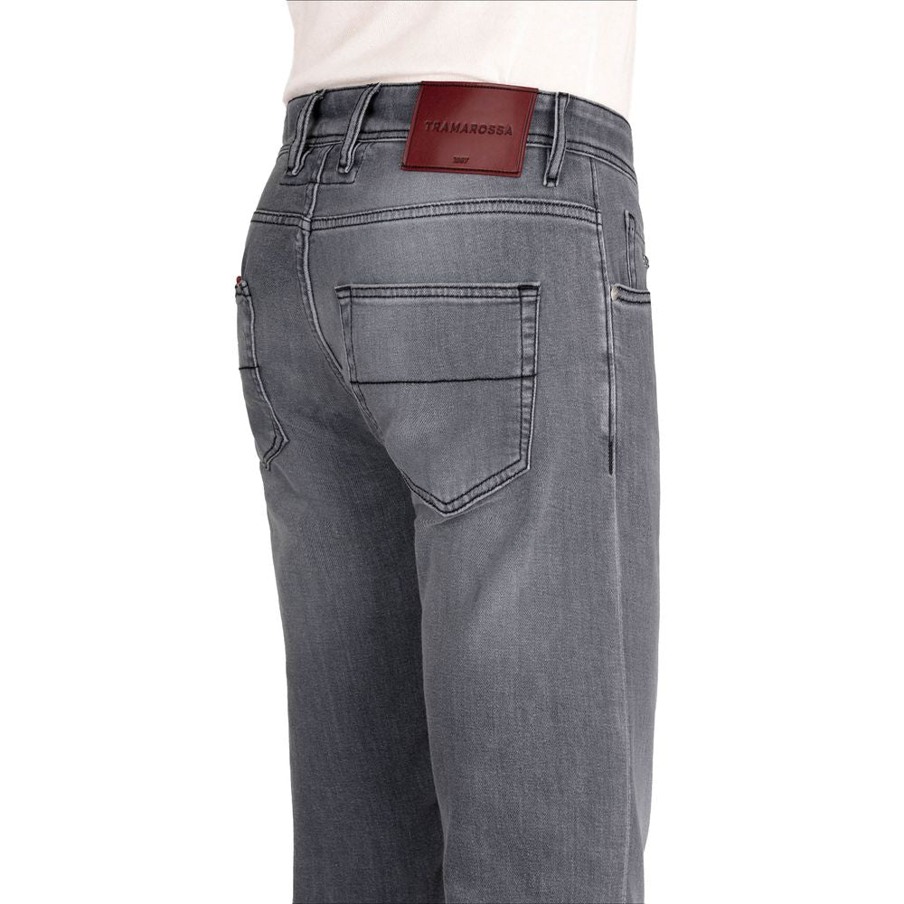 Gray Cotton Jeans & Pant