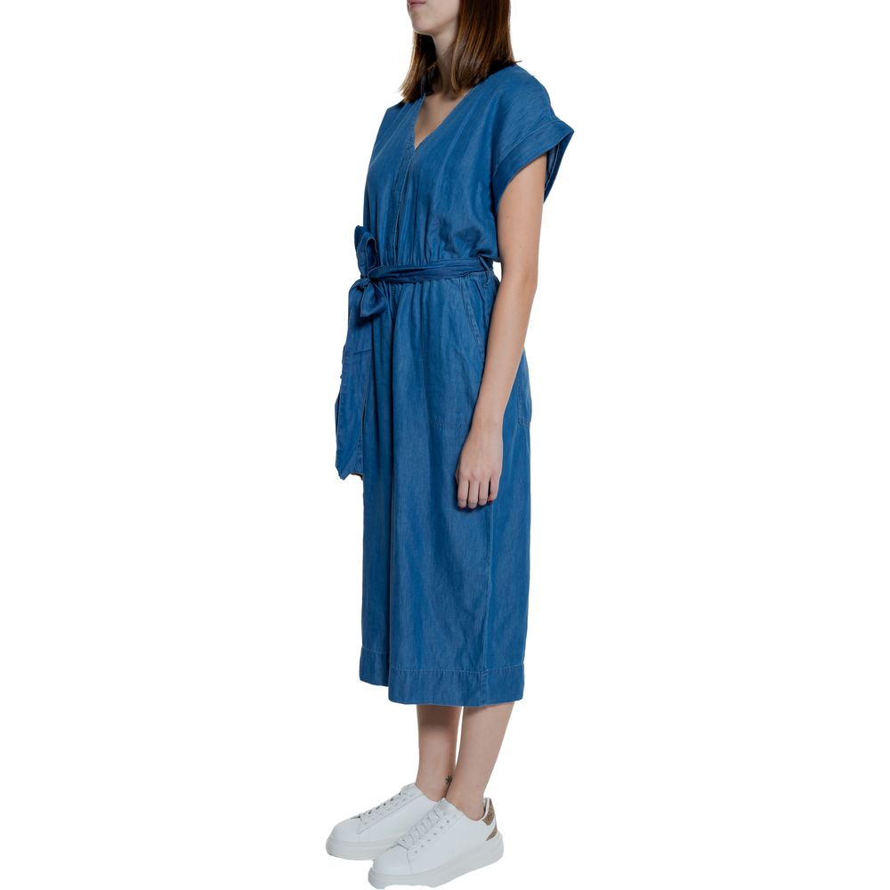 Blue Cotton Jumpsuit