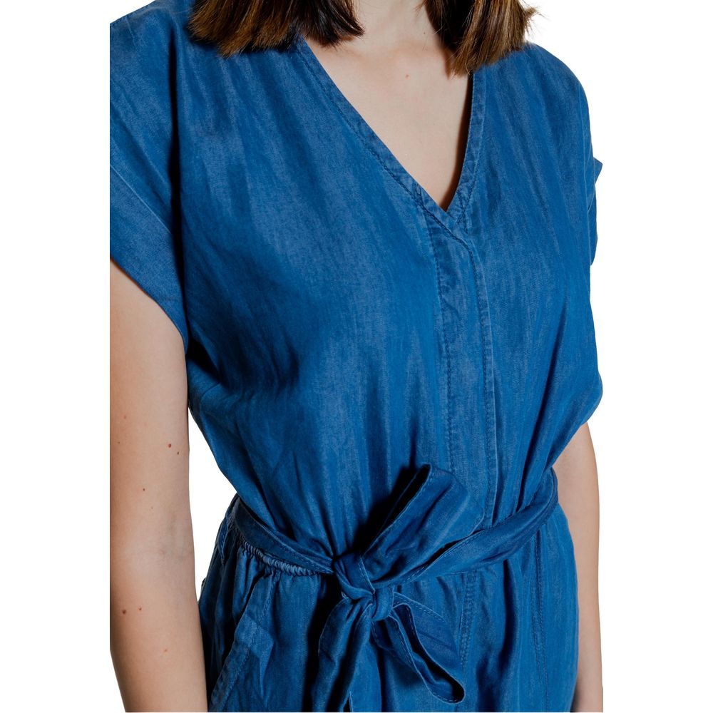 Blue Cotton Jumpsuit