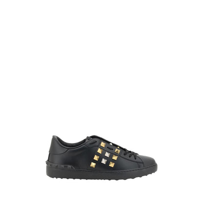 Black Calf Leather Bos Taurus Low Top Sneakers