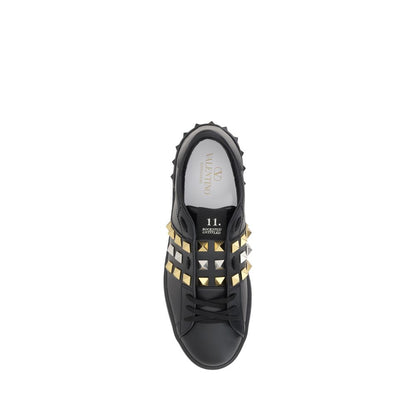 Black Calf Leather Bos Taurus Low Top Sneakers