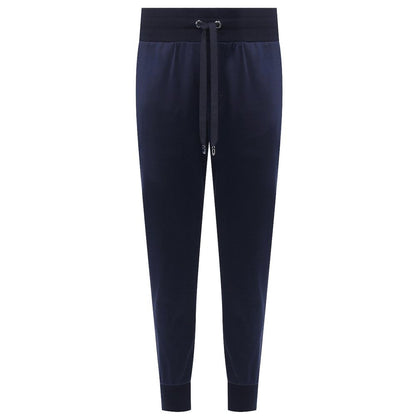 Blue Silk Men Trousers