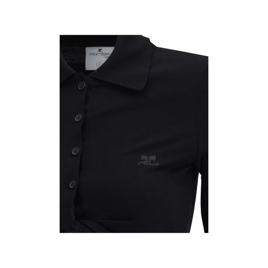 Courrèges Polo with twisted detail