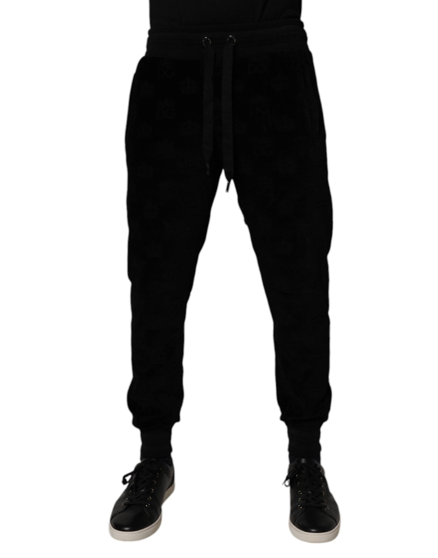 Black Cotton Jogger Men Sweatpants Pants