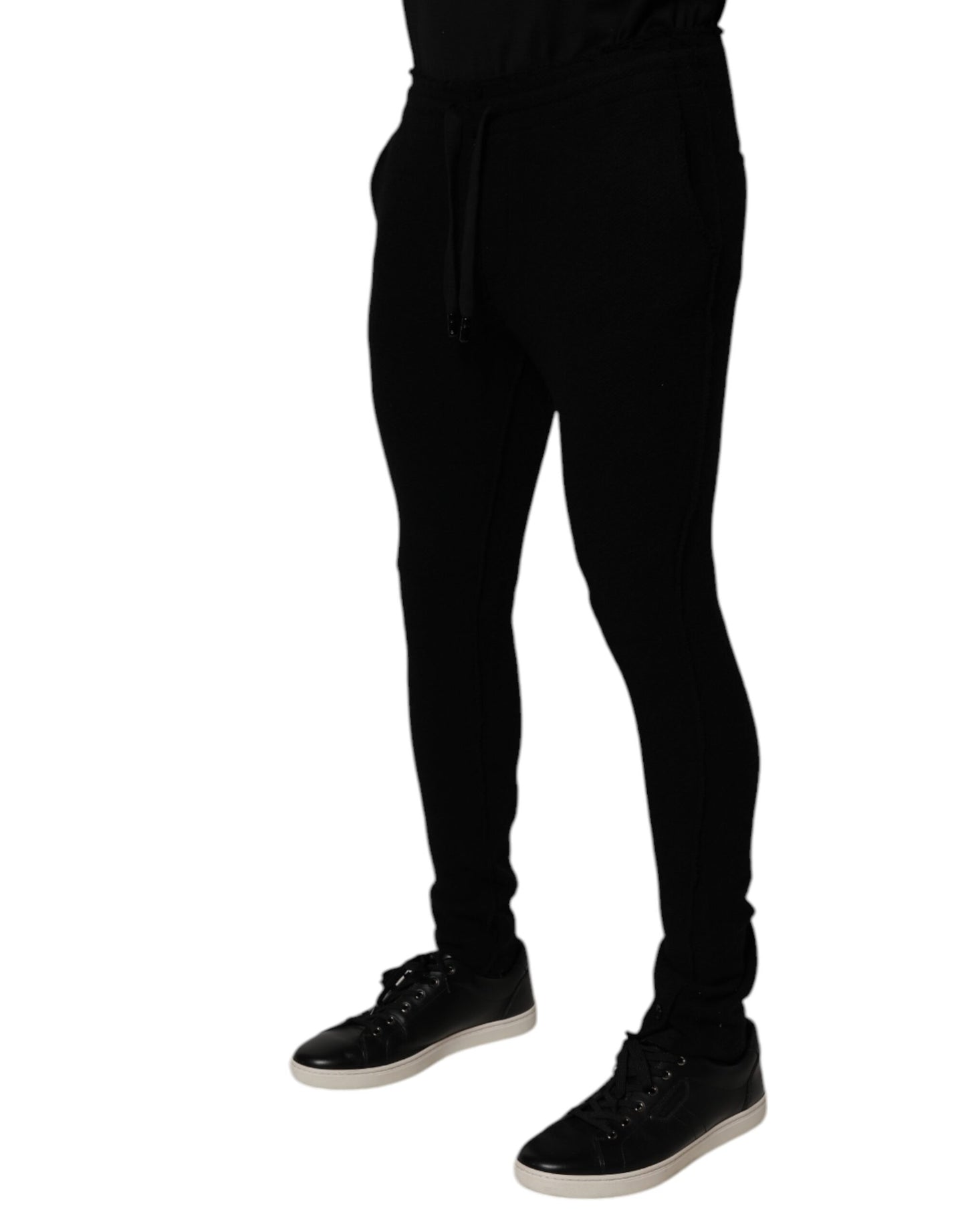 Black Cashmere Jogger Men Sweatpants Pants