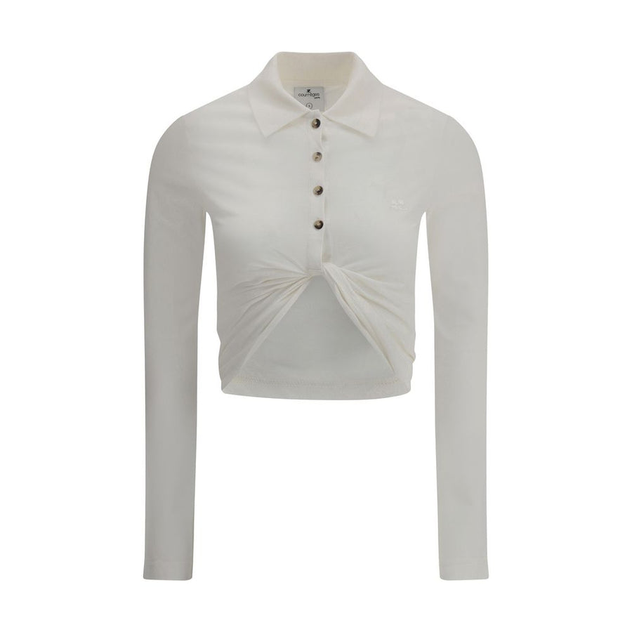 Courrèges Polo with twisted detail