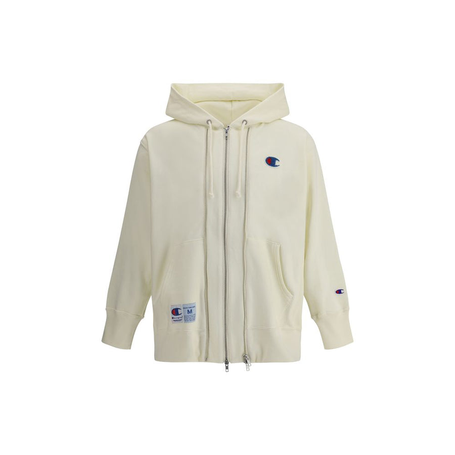 Hoodie with double zipper