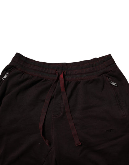 Bordeaux Cotton Bermuda Sweatshorts Shorts