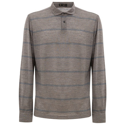 Bicolor Wool Polo Shirt