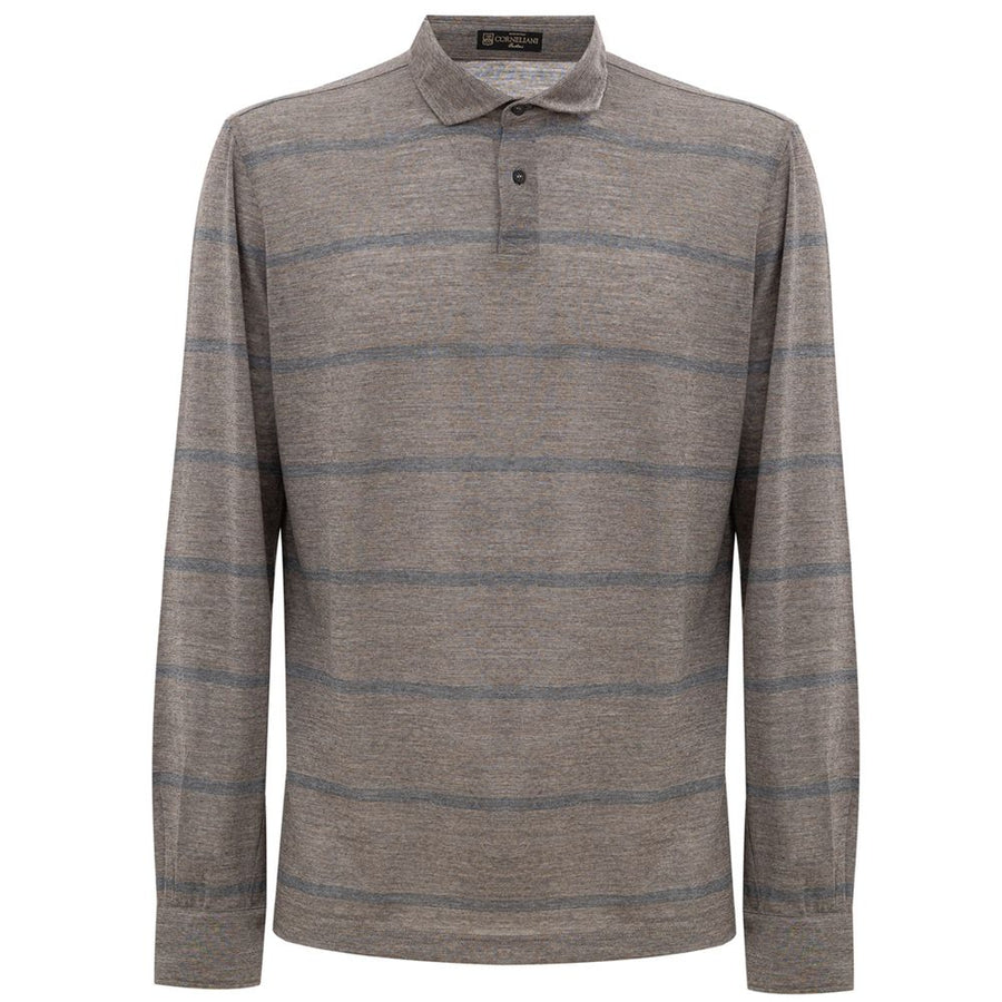 Bicolor Wool Polo Shirt