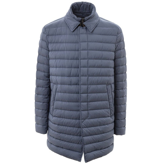 Blue Polyester Jackets & Coat