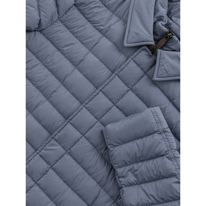 Blue Polyester Jackets & Coat