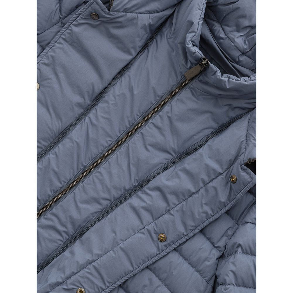 Blue Polyester Jackets & Coat