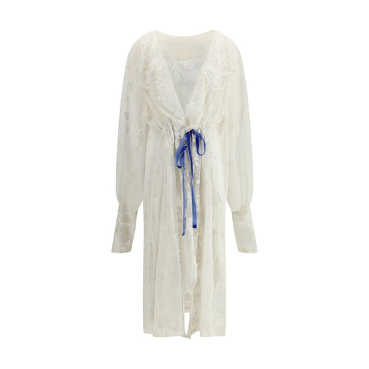 Crocheted design Long Jacket